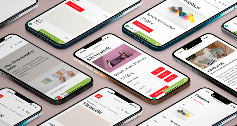 Tikkurila – Värimallien verkkokauppa kotisivut mockup